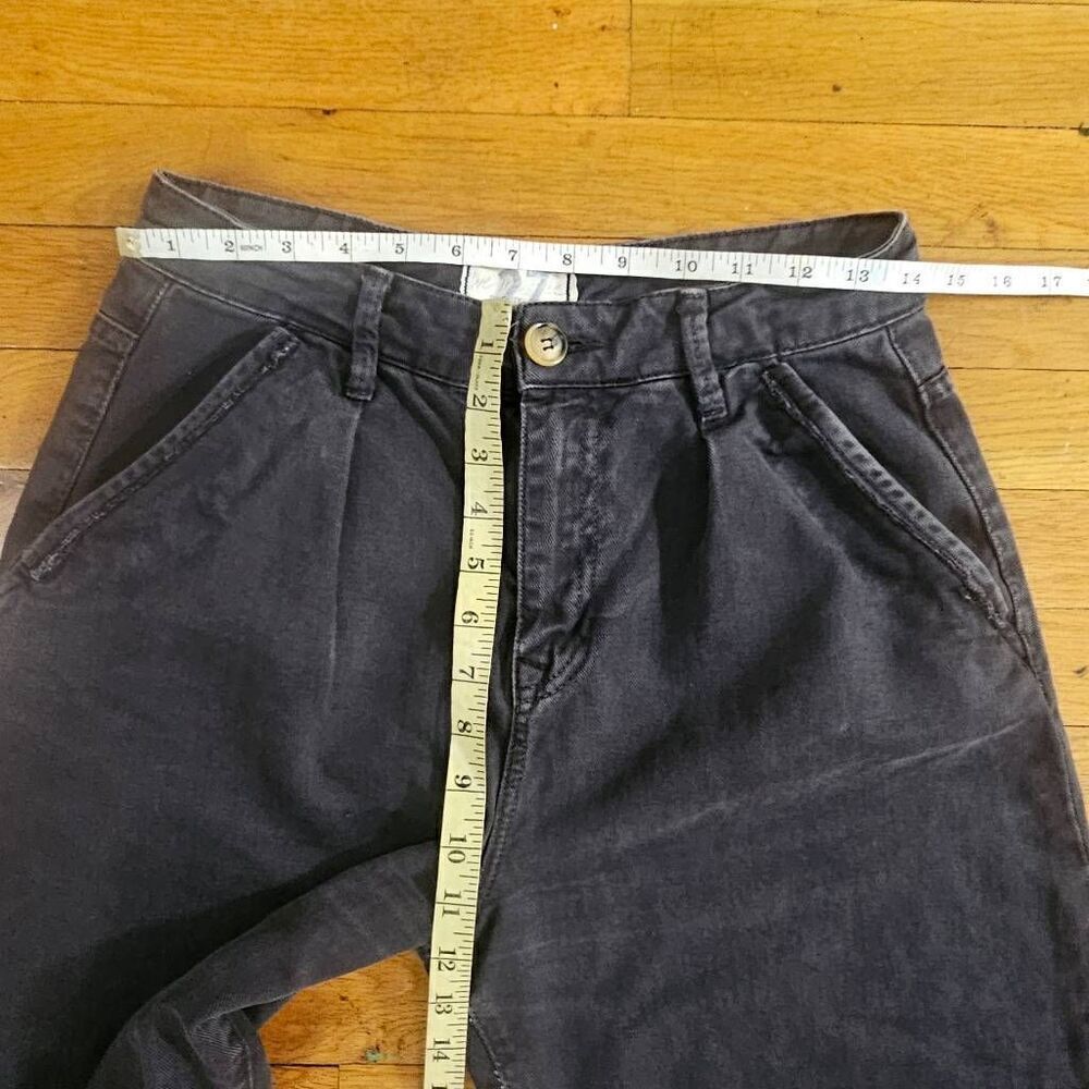 We The Free Balloon Jeans Size 27 Gray Black Straight Leg - Picture 5 of 12